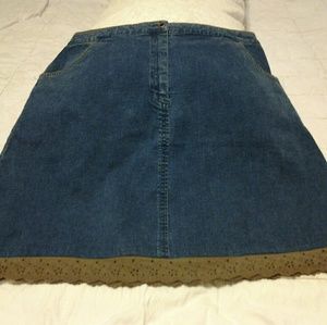 J. Jill  Stretch denim skirt 14P